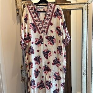 Zara Bohemian Paisley Kaftan Dress